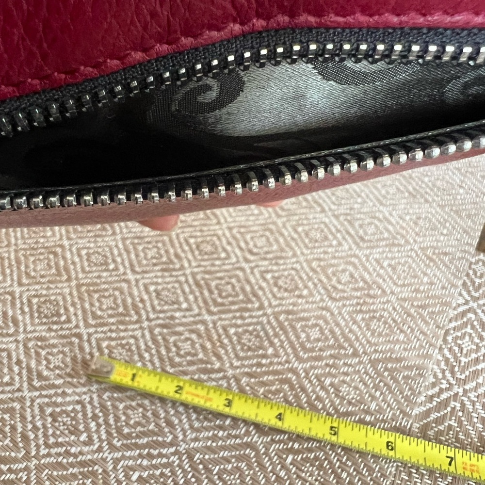 Brighton Studded Burgundy Zip Wallet with Decorative Metal Snap - Picture 9 of 15
